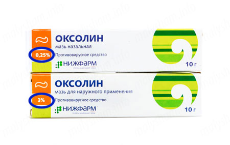 Оксолінова мазь при вагітності