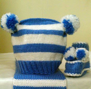 Як вязати чепчики спицями для новонароджених