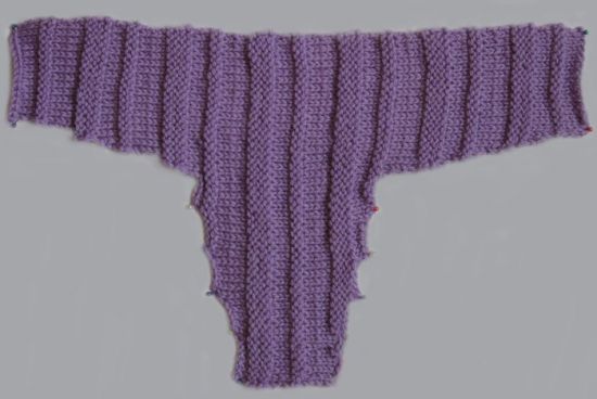 Як звязати конверт спицями для новонародженого