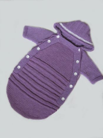 Як звязати конверт спицями для новонародженого