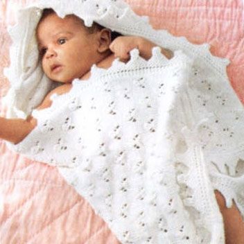 Вязані пледи для новонародженого